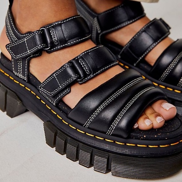 Dr. Martens Ricki Nappa Lux Leather 3 Strap Sandal - Picture 3 of 11